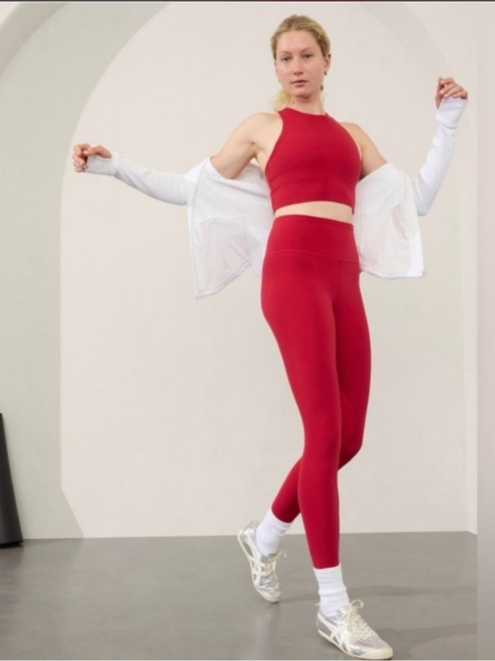 Athleta red elation set